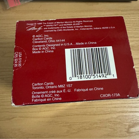 Carlton Cards 1999 Vintage Marilyn Monroe Hollywood Christmas Ornament - Picture 2 of 6